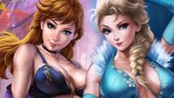 Frozen (Anna and Elsa Lingerie Close)